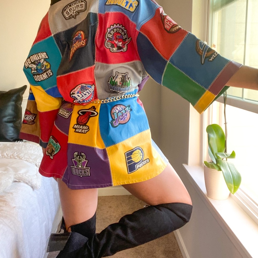 Colorful Patchwork NBA Top